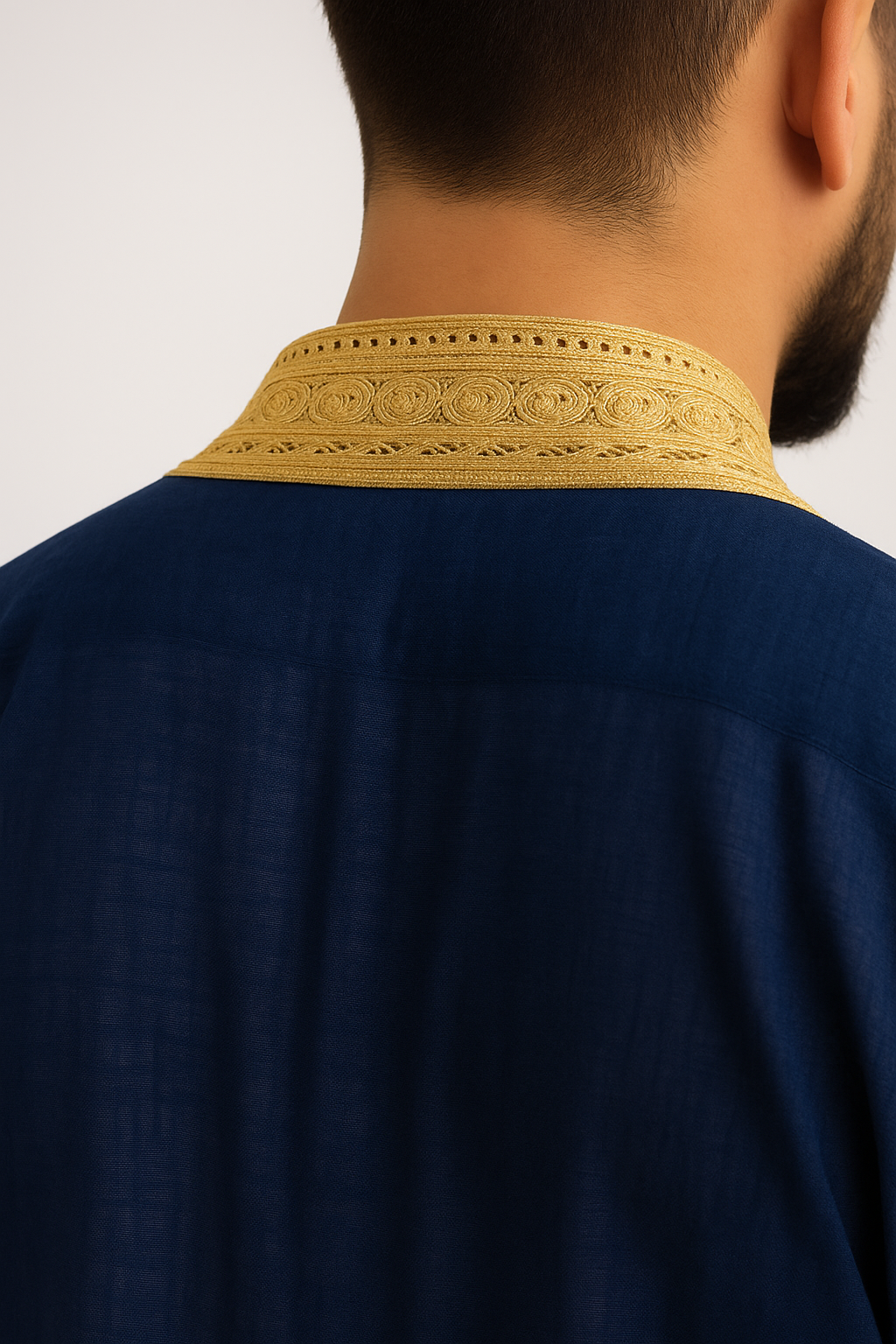 Jabador bleu nuit et doré - 3 pièces