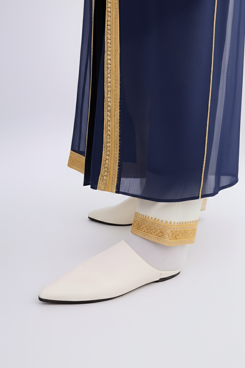 Jabador bleu nuit et doré - 3 pièces