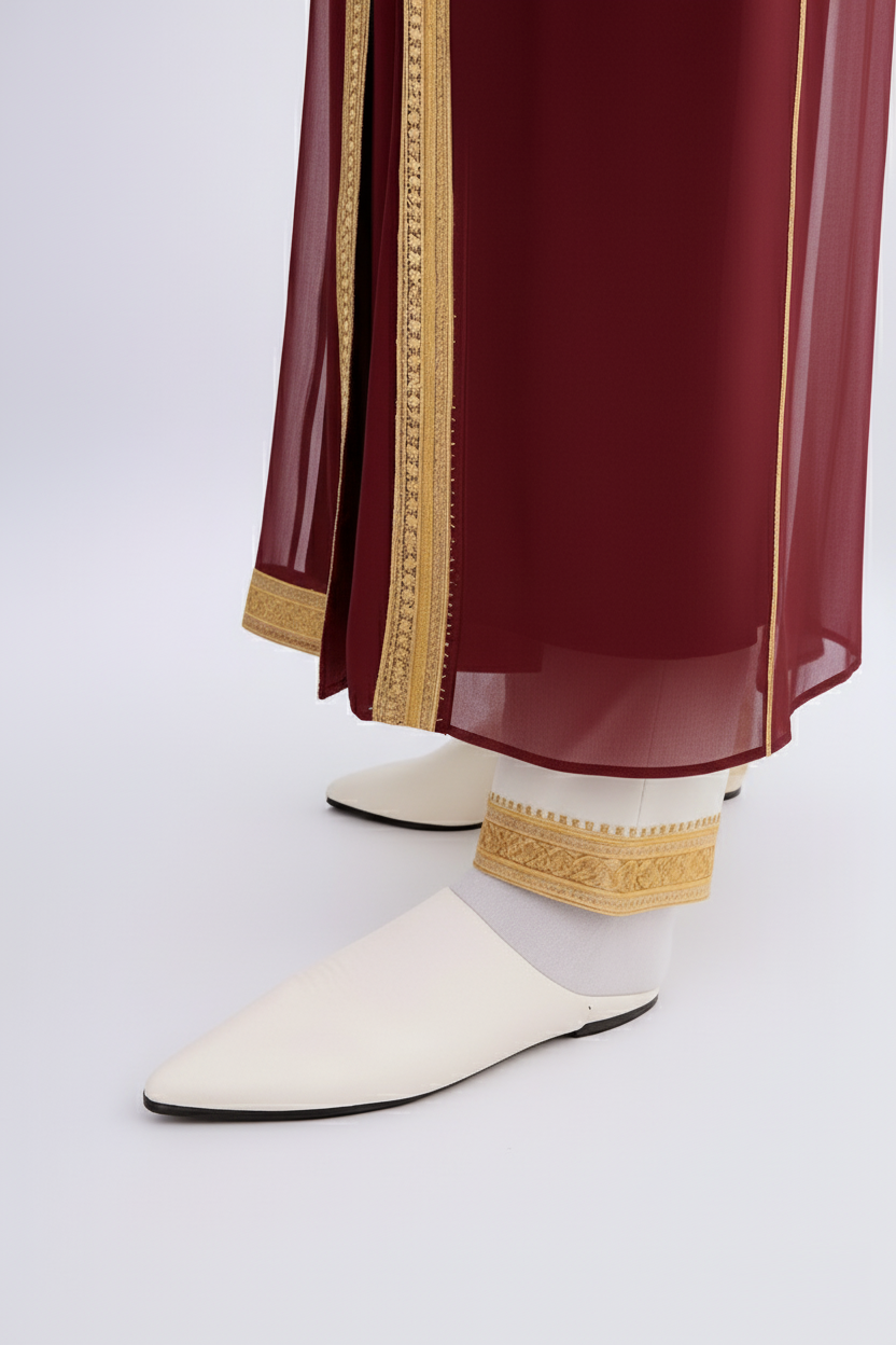 Jabador rouge et doré - 3 pièces