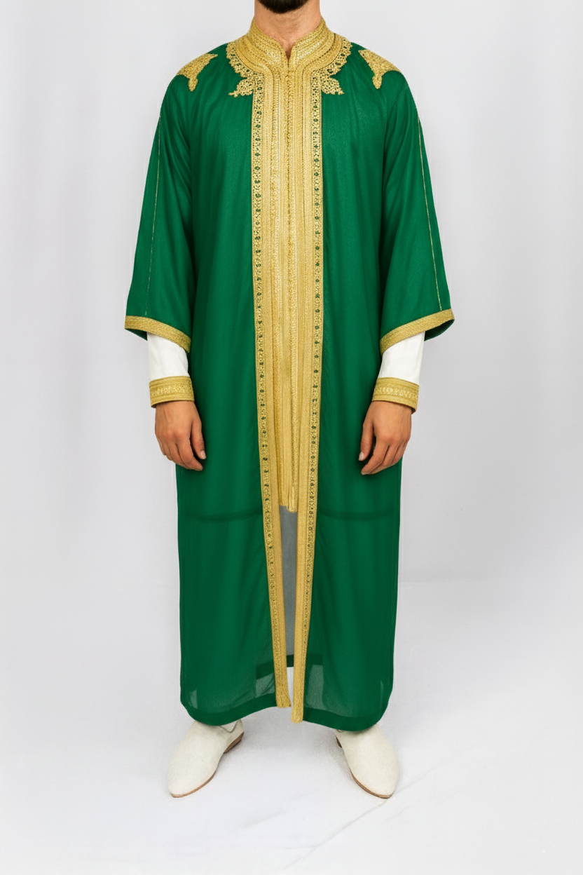 Jabador vert et doré - 3 pièces