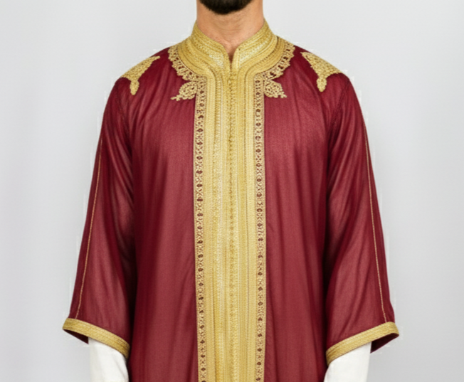 Jabador rouge et doré - 3 pièces