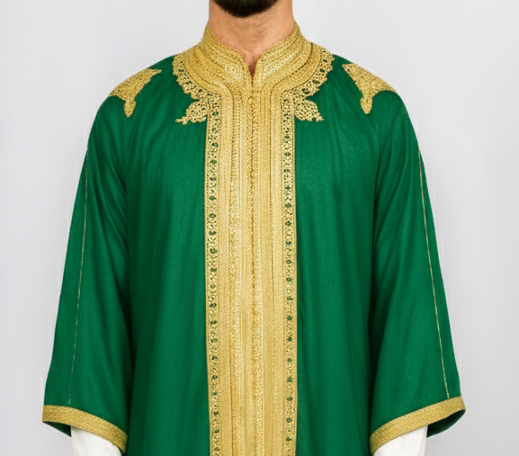 Jabador vert et doré - 3 pièces